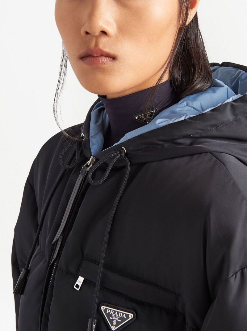 Black Triangle Logo Padded Jacket