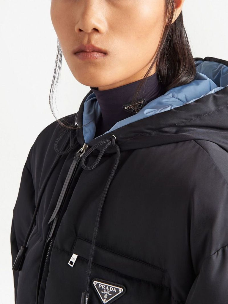 Black Triangle Logo Padded Jacket