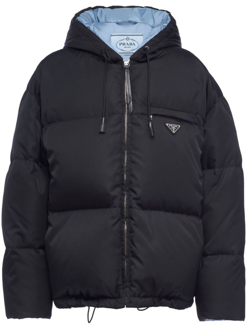 Black Triangle Logo Padded Jacket