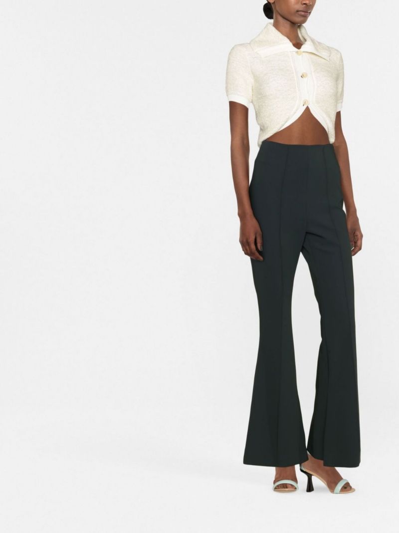White Le Cardigan Campana Crop Top
