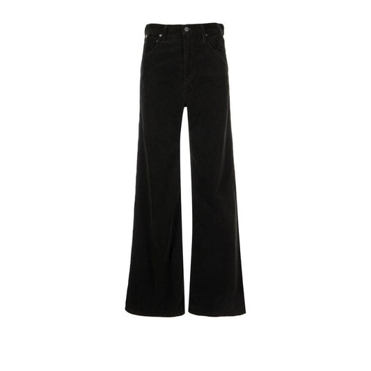 Black Paloma Corduroy Wide-leg Trousers