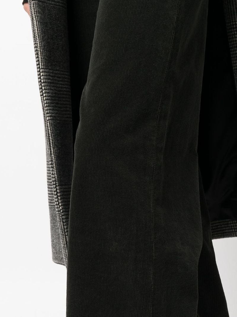 Black Paloma Corduroy Wide-leg Trousers