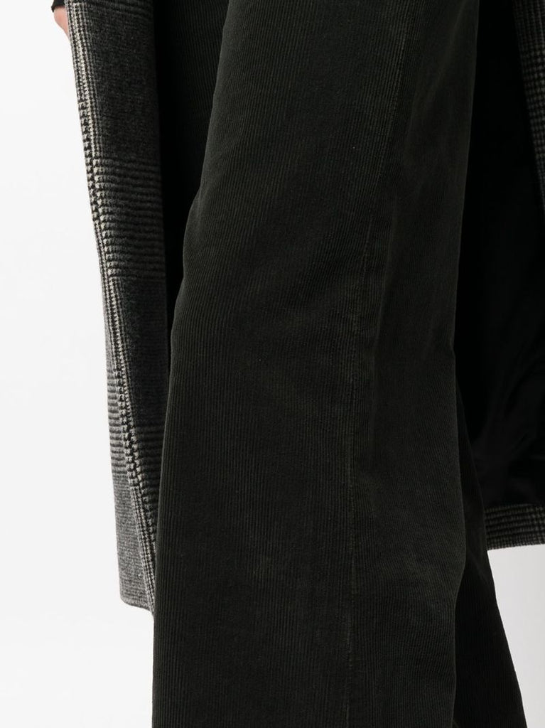 Black Paloma Corduroy Wide-leg Trousers