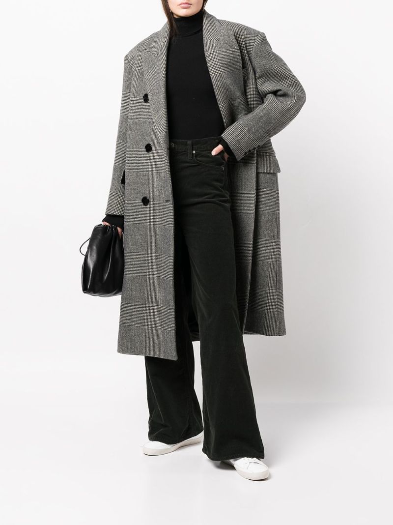 Black Paloma Corduroy Wide-leg Trousers