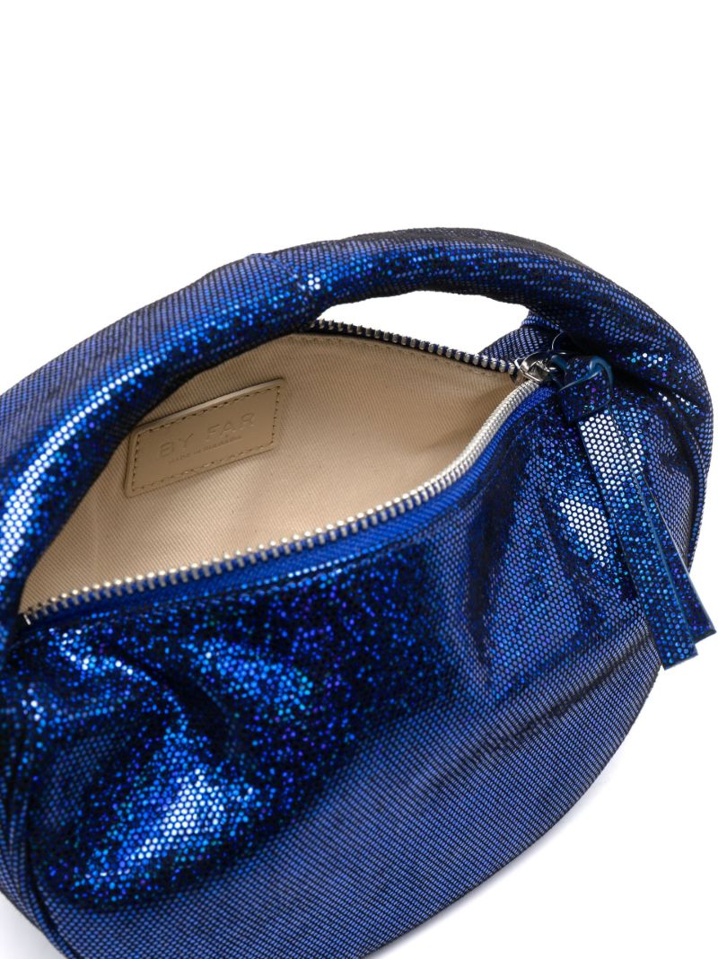 Blue Baby Cush Disco Dot Leather Mini Bag