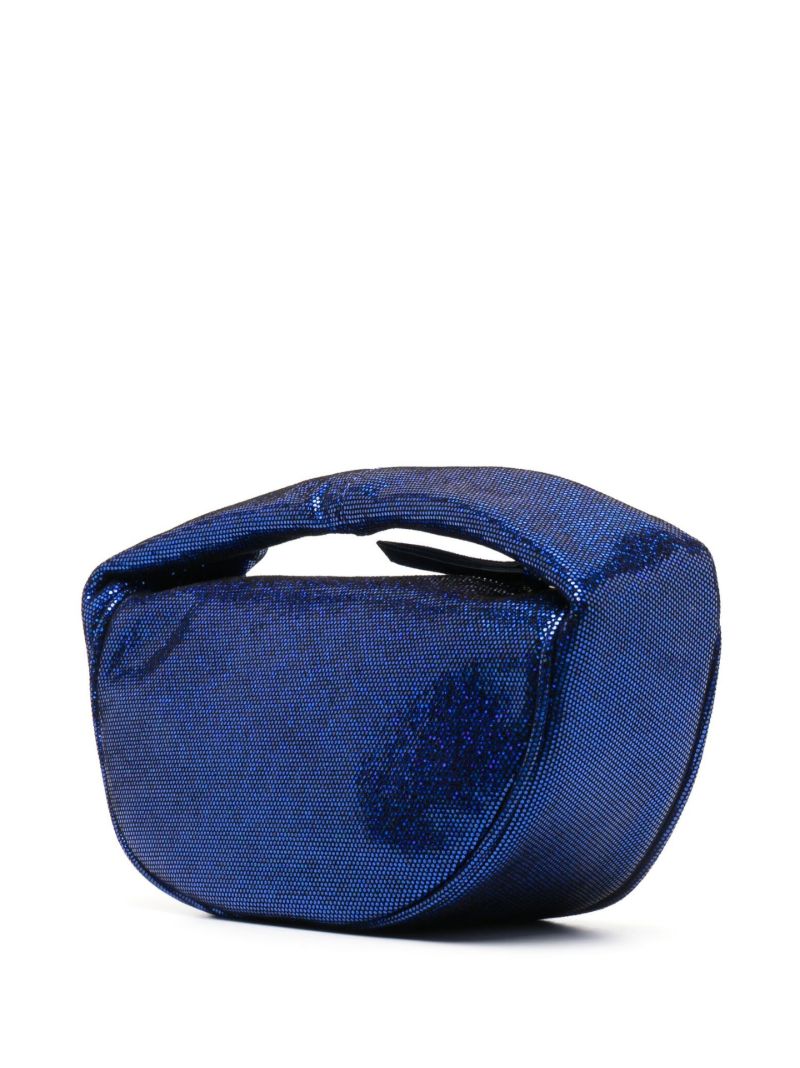 Blue Baby Cush Disco Dot Leather Mini Bag