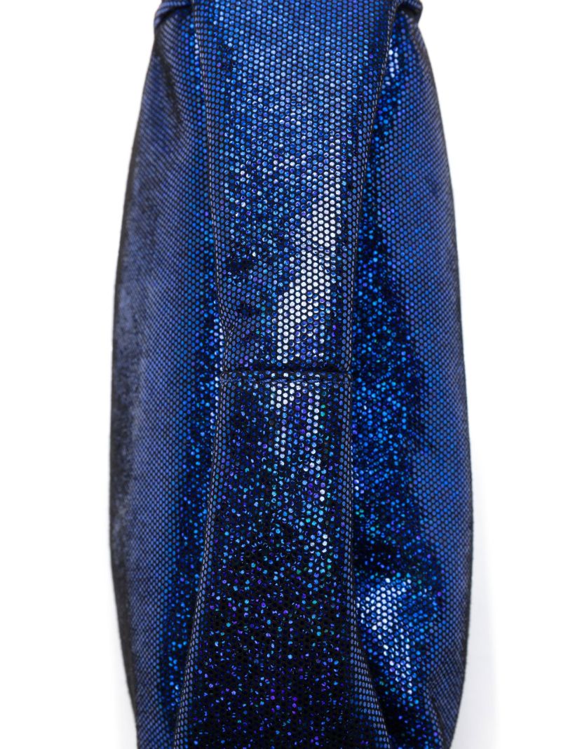 Blue Baby Cush Disco Dot Leather Mini Bag