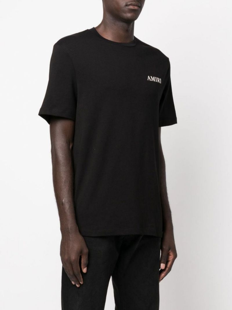 Black Logo Cotton T-shirt