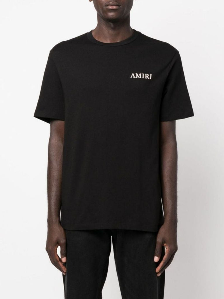 Black Logo Cotton T-shirt