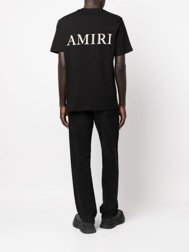 Black Logo Cotton T-shirt