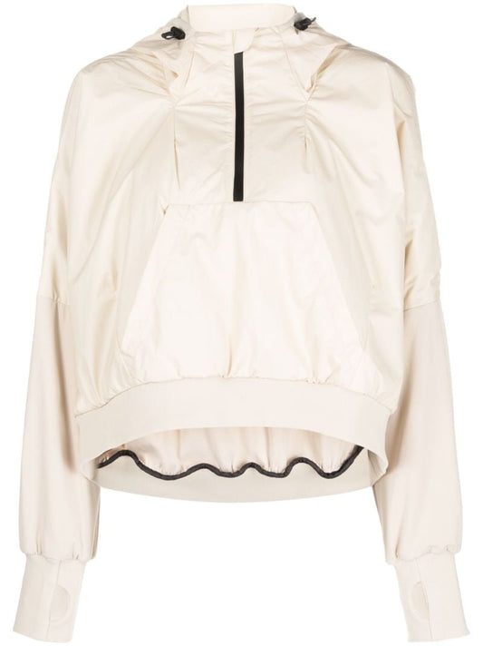 Neutral Mid-layer Cropped Hoodie