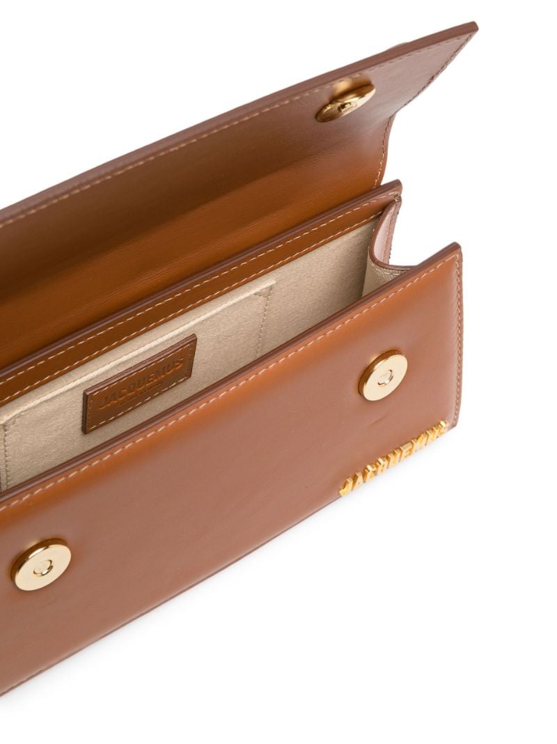 Brown Le Chiquito Long Leather Top Handle Bag