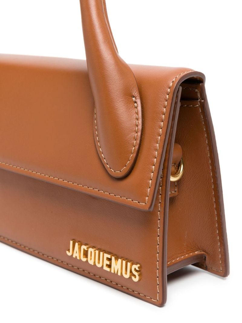 Brown Le Chiquito Long Leather Top Handle Bag
