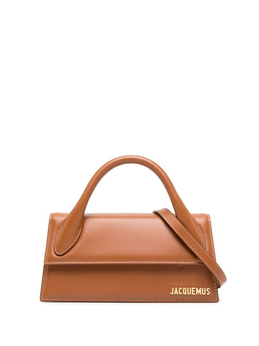 Brown Le Chiquito Long Leather Top Handle Bag
