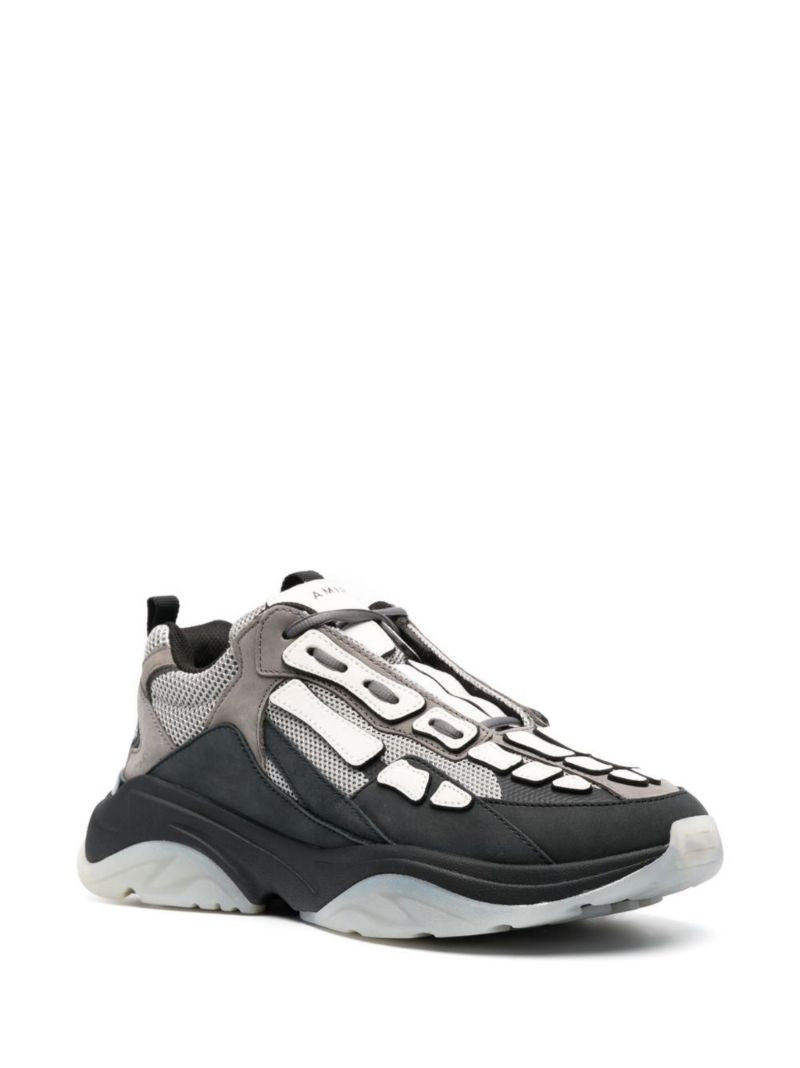 Black Bone Runner Low-top Sneakers