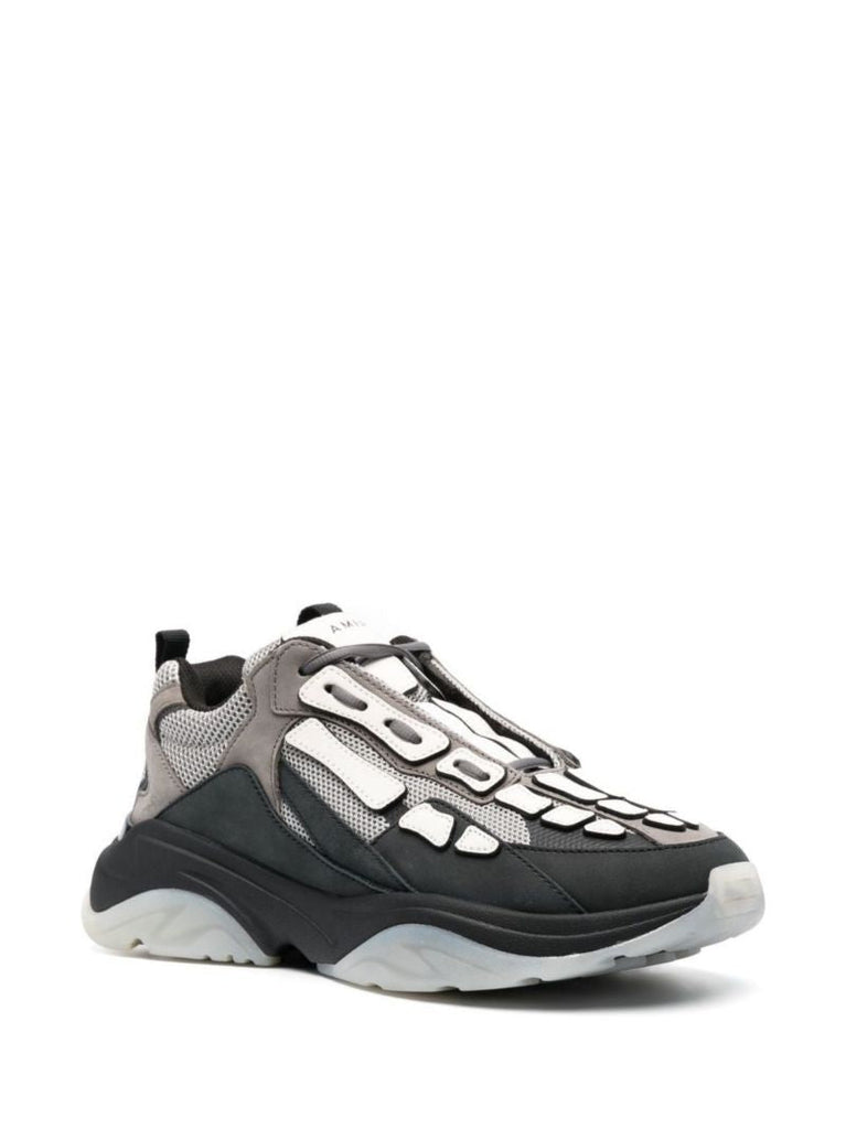 Black Bone Runner Low-top Sneakers