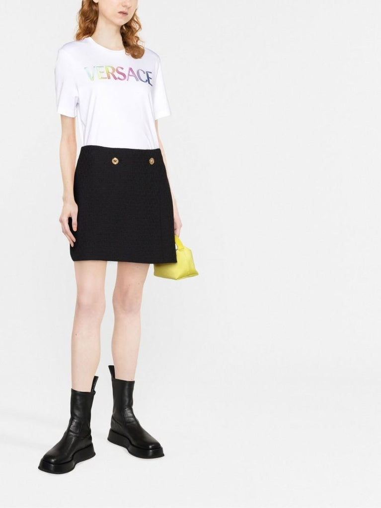 White Embroidered Logo T-shirt
