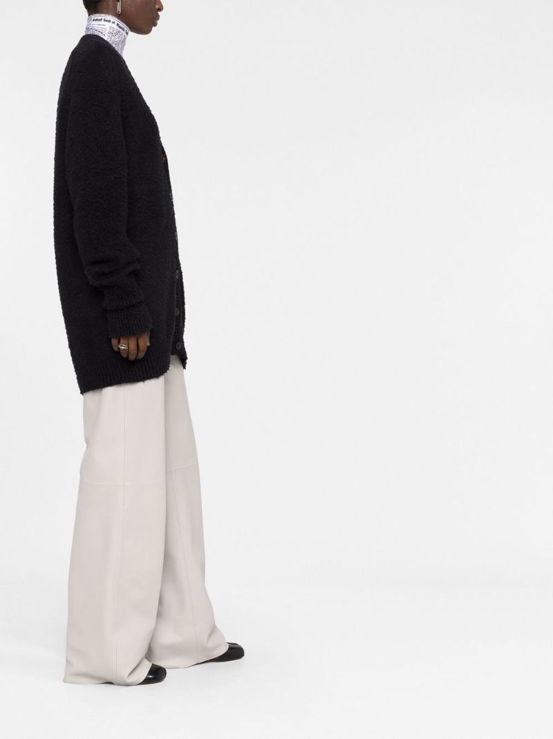 Black Textured Cardigan