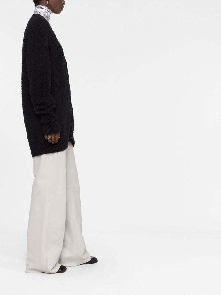 Black Textured Cardigan