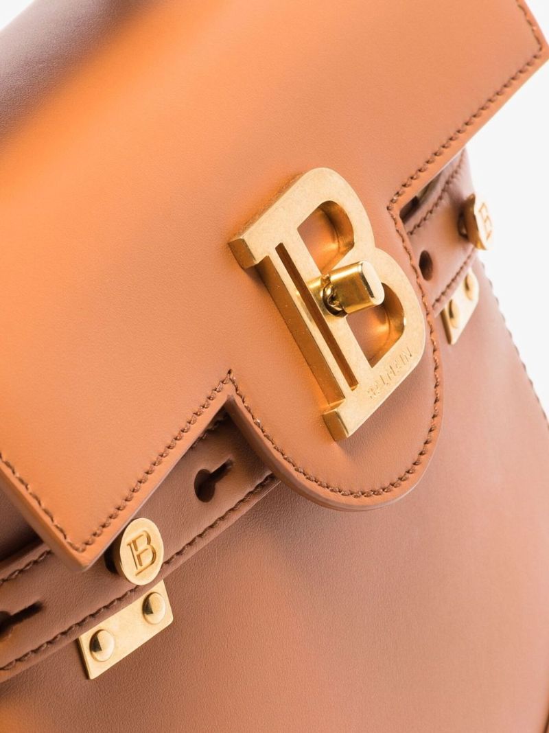 Brown B-buzz 23 Leather Tote Bag