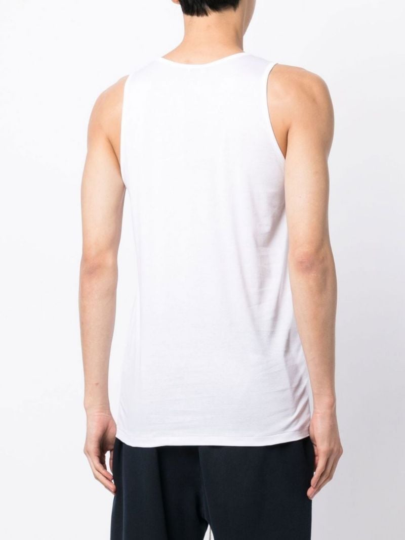 White Cotton Tank Top