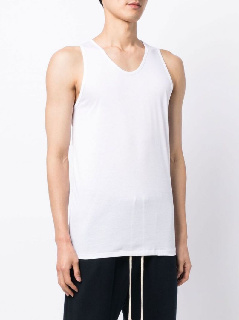 White Cotton Tank Top