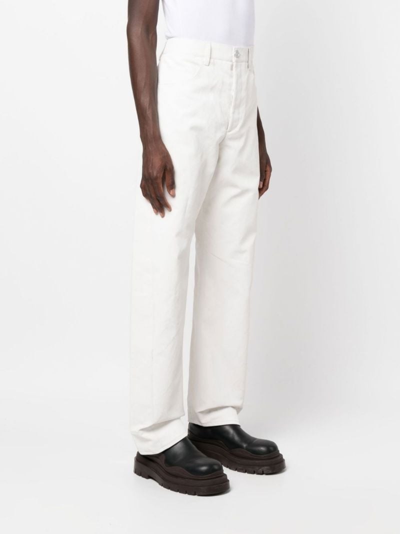 White Loose Fit Trousers