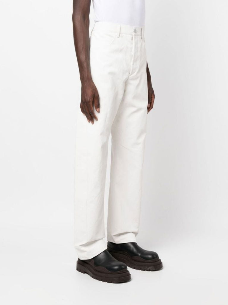 White Loose Fit Trousers