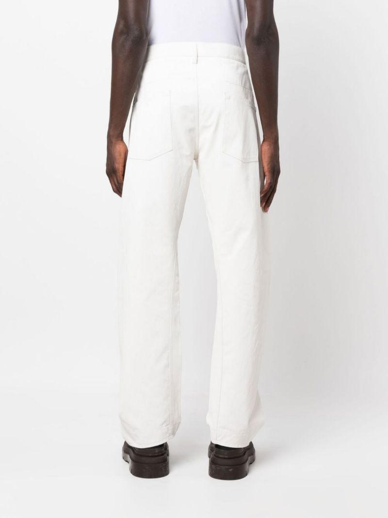 White Loose Fit Trousers