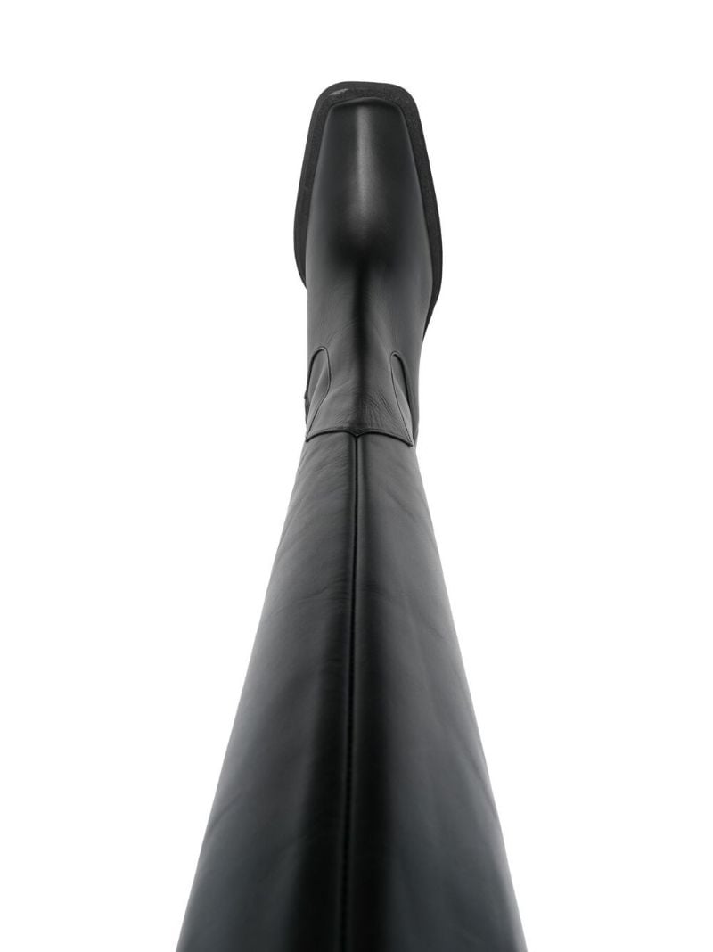 Black 120 Knee-high Leather Boots