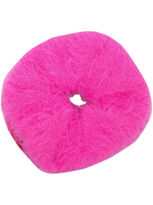 Pink Plush Hair Scrunchie