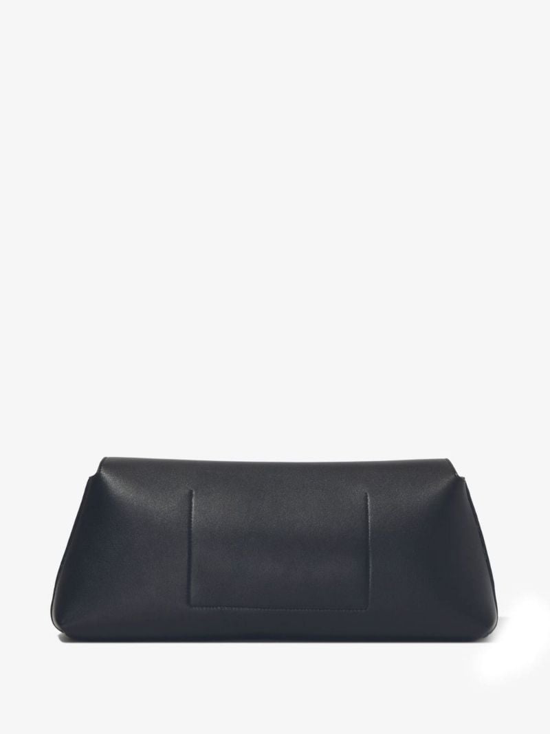 Black Bar Leather Clutch Bag