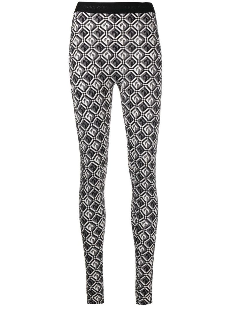 Black Moon Diamond Fuseaux Leggings