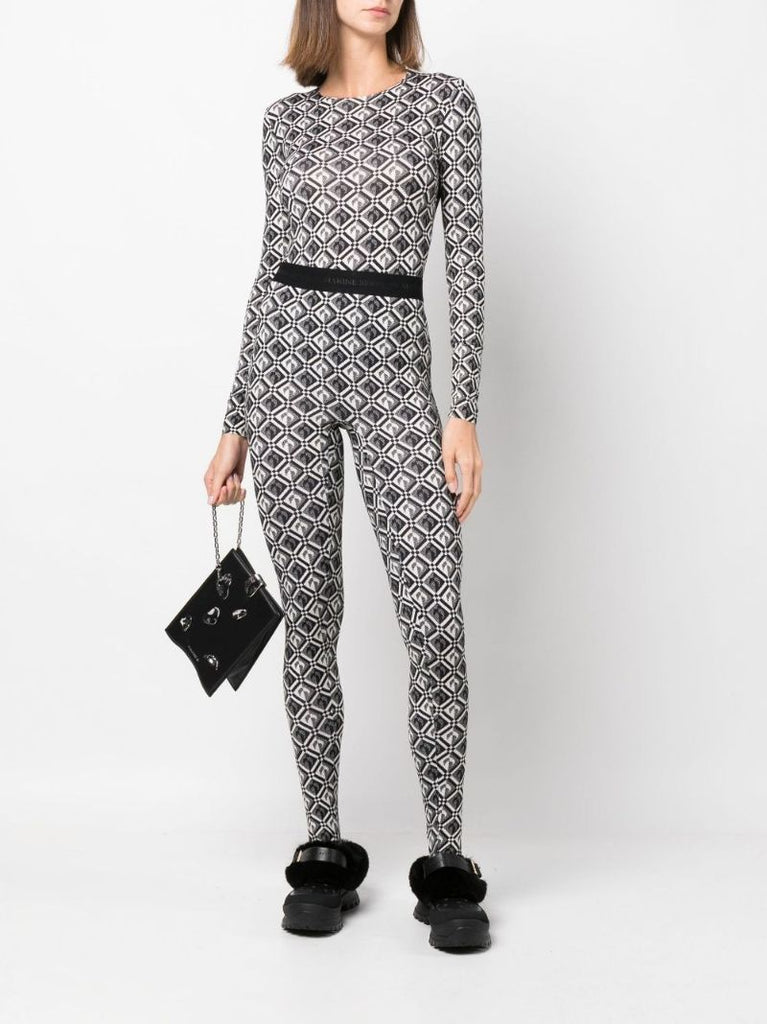 Black Moon Diamond Fuseaux Leggings