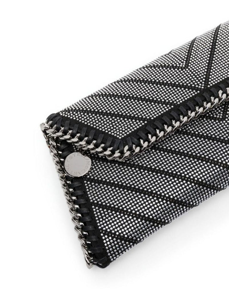Black Falabella Crystal Clutch Bag