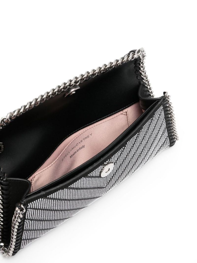 Black Falabella Crystal Clutch Bag