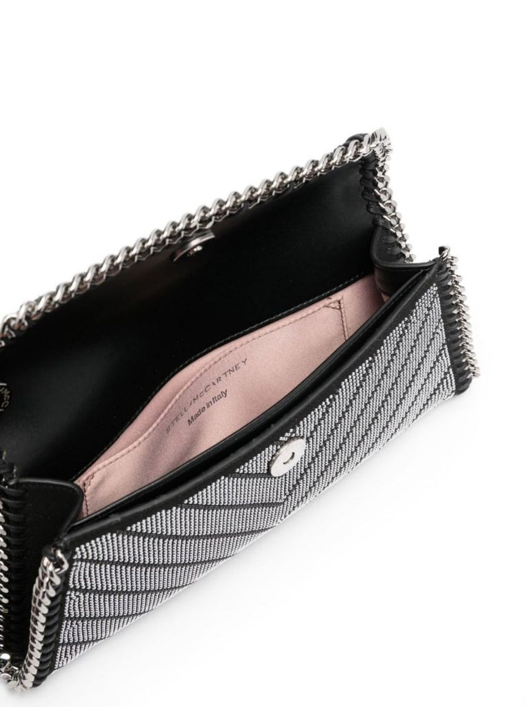 Black Falabella Crystal Clutch Bag