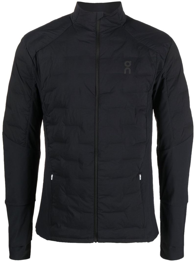 Black Climate Quilted Running Jacket