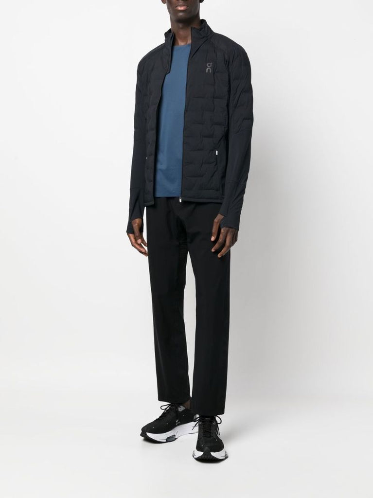 Black Climate Quilted Running Jacket