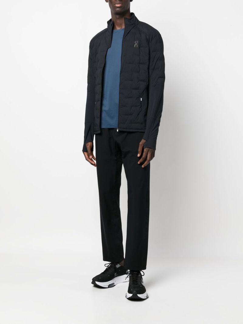 Black Climate Quilted Running Jacket