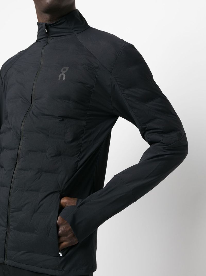 Black Climate Quilted Running Jacket