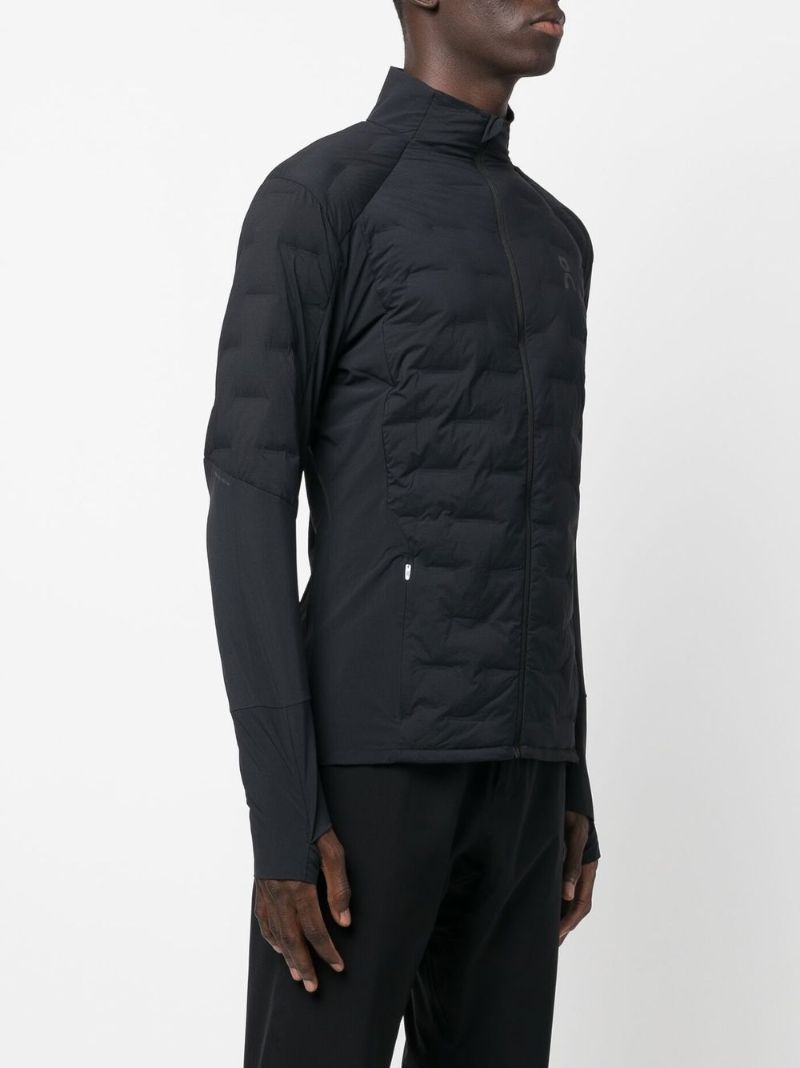 Black Climate Quilted Running Jacket