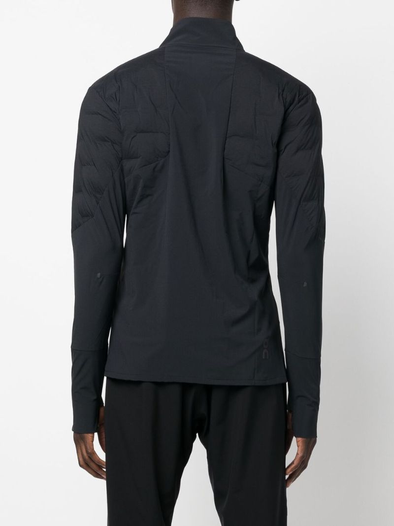 Black Climate Quilted Running Jacket