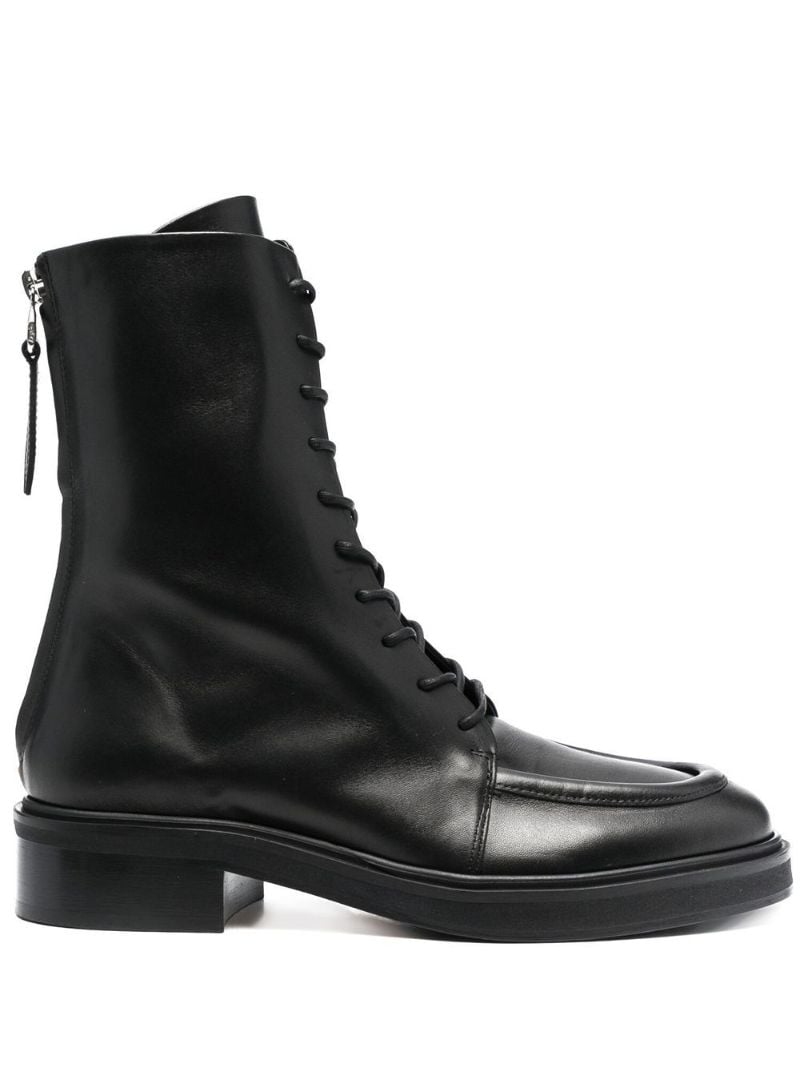 Black Lace-up Ankle Boots