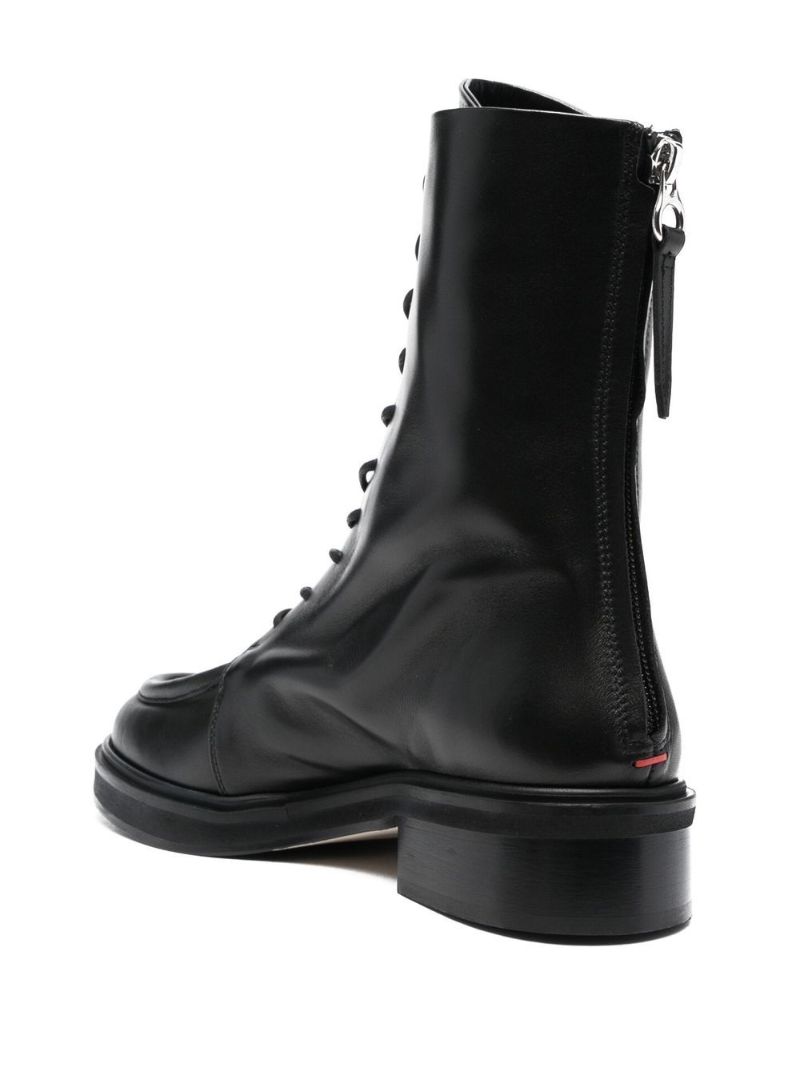 Black Lace-up Ankle Boots