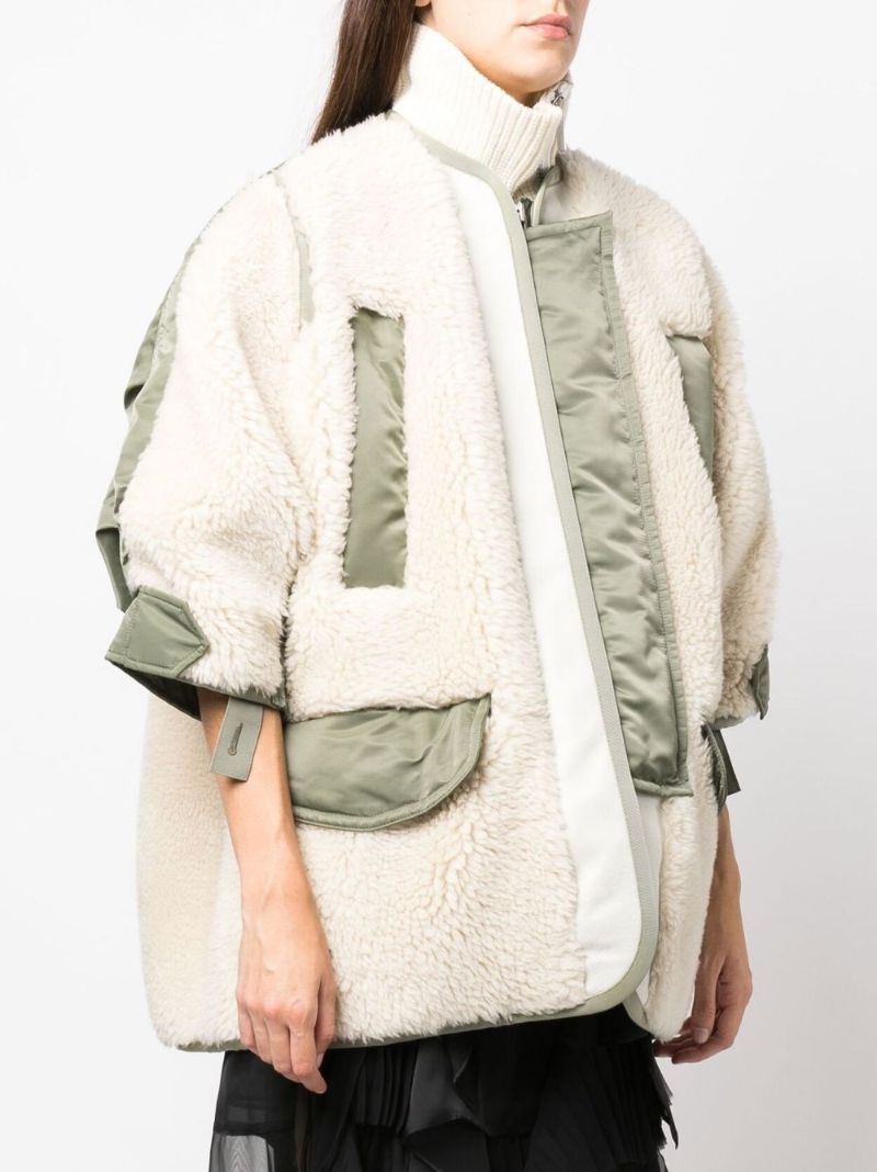Neutral Panelled Coat