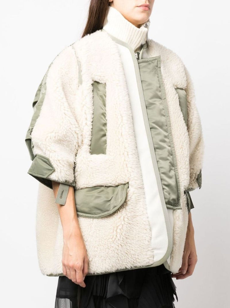 Neutral Panelled Coat