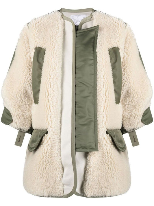 Neutral Panelled Coat