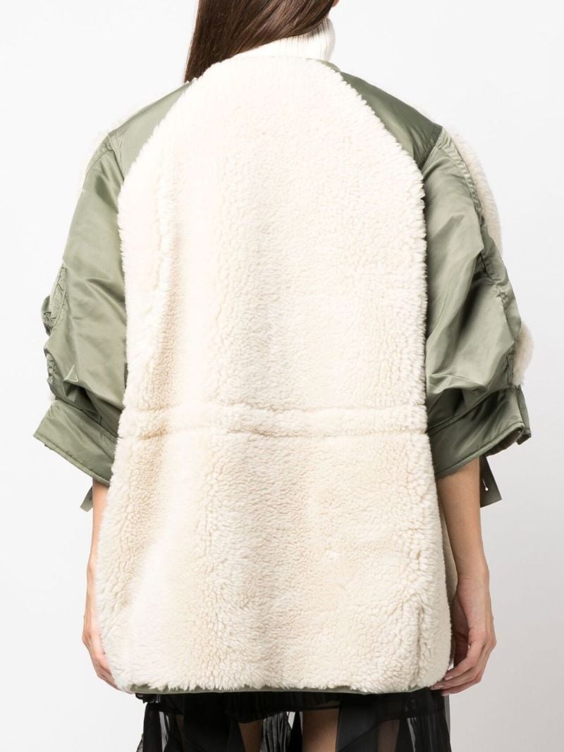 Neutral Panelled Coat