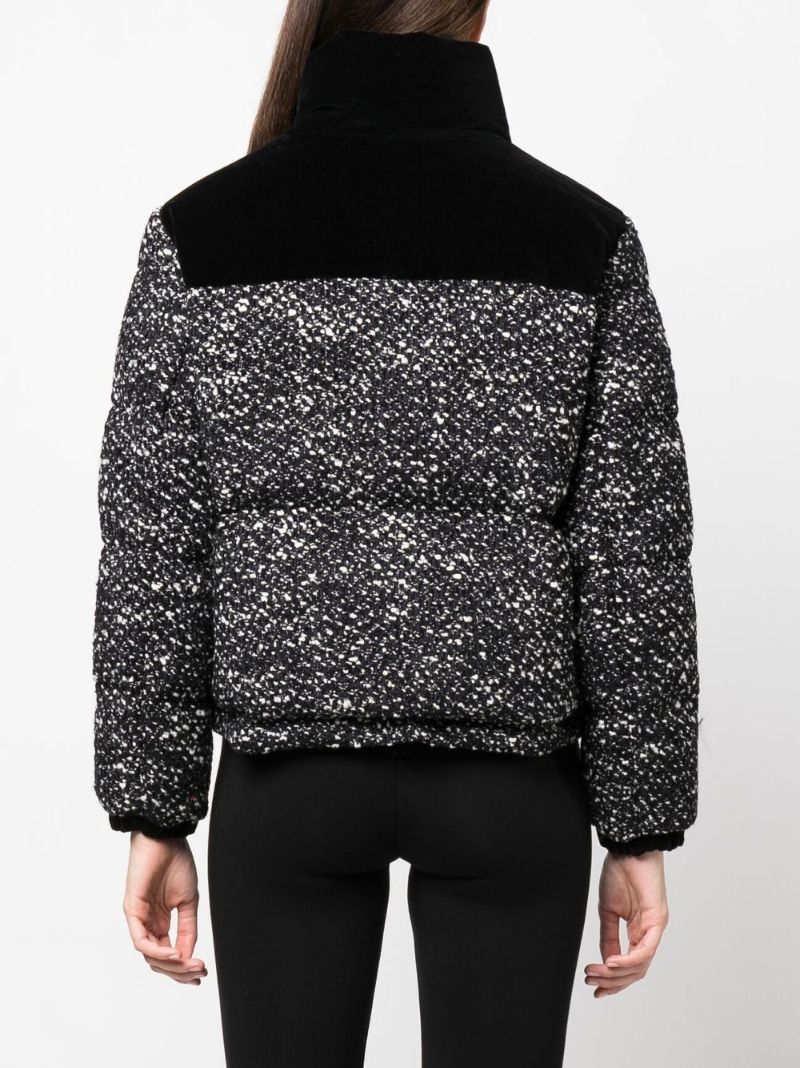 Black Girotte Padded Tweed Jacket
